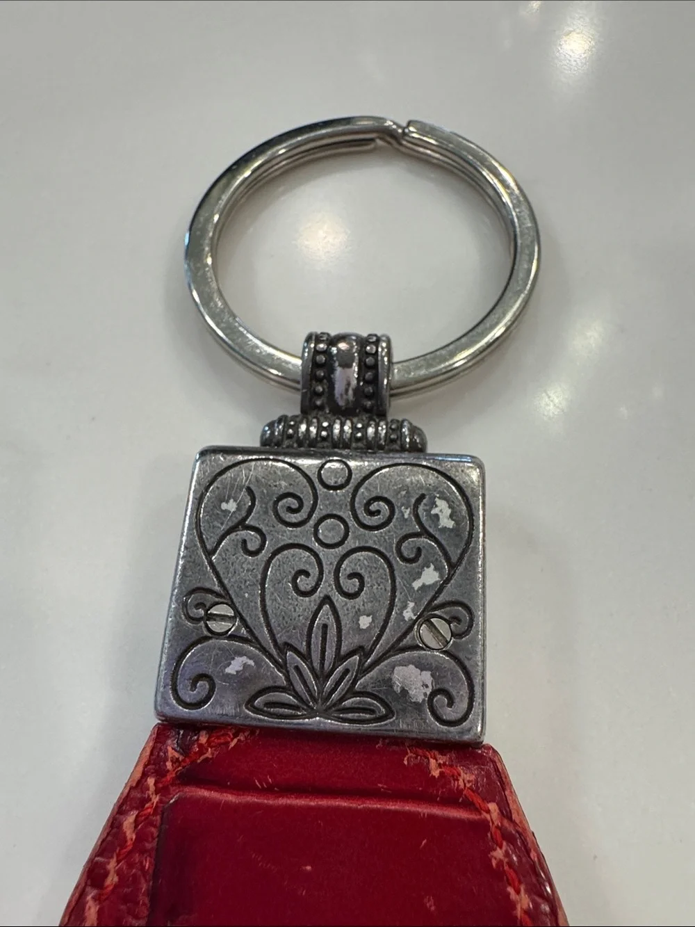 Brighton red leather